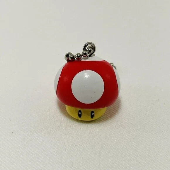 Nintendo Mario Mushroom Keychain Mini Figure Keyring Anime Game Symbol Mascot - Picture 7 of 9